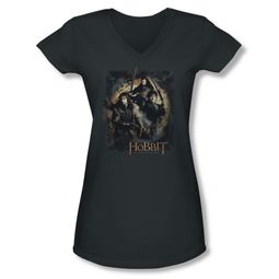 The Hobbit Desolation Of Smaug Shirt Juniors V Neck Weapons Drawn Charcoal Tee T-Shirt The Hobbit Desolation Of Smaug Shirt Juniors V Neck Weapons Drawn Charcoal Tee T-Shirt