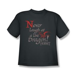The Hobbit Desolation Of Smaug Shirt Kids Never Laugh Charcoal Youth Tee T-Shirt The Hobbit Desolation Of Smaug Shirt Kids Never Laugh Charcoal Youth Tee T-Shirt