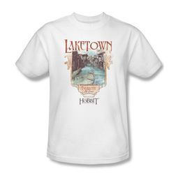 The Hobbit Desolation Of Smaug Shirt Laketown Adult White Tee T-Shirt