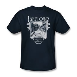 The Hobbit Desolation Of Smaug Shirt Laketown Simple Adult Navy Tee T-Shirt The Hobbit Desolation Of Smaug Shirt Laketown Simple Adult Navy Tee T-Shirt