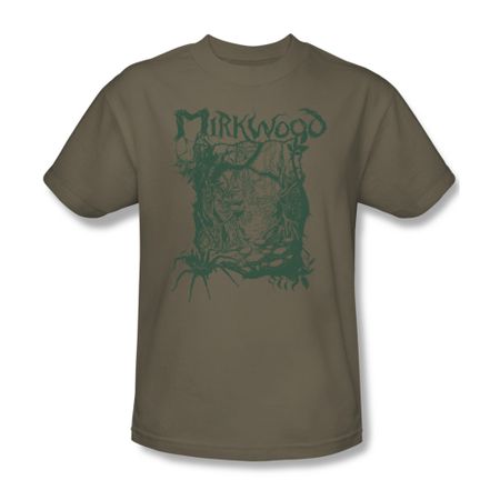 The Hobbit Desolation Of Smaug Shirt Mirkwood Line Adult Safari Green Tee T-Shirt