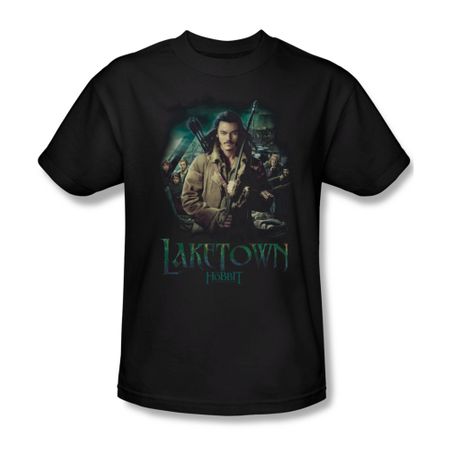 The Hobbit Desolation Of Smaug Shirt Protector Adult Black Tee T-Shirt