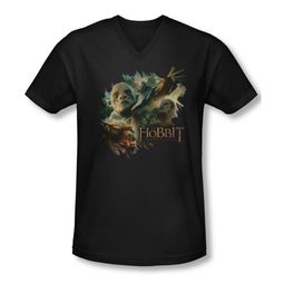 The Hobbit Desolation Of Smaug Shirt Slim Fit V Neck Baddies Black Tee T-Shirt The Hobbit Desolation Of Smaug Shirt Slim Fit V Neck Baddies Black Tee T-Shirt