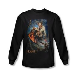 The Hobbit Desolation Of Smaug Shirt Thranduil's Realm Long Sleeve Black Tee T-Shirt The Hobbit Desolation Of Smaug Shirt Thranduil's Realm Long Sleeve Black Tee T-Shirt