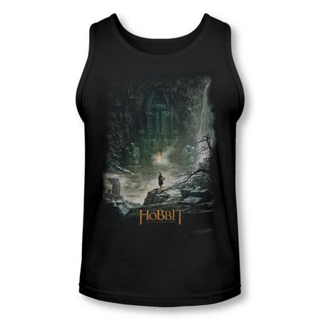 The Hobbit Desolation Of Smaug Tank Top At Smaug's Door Black Tanktop