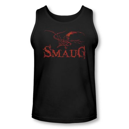 The Hobbit Desolation Of Smaug Tank Top Dragon Black Tanktop
