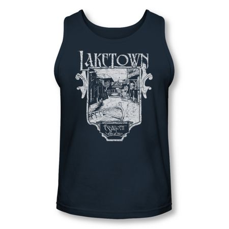 The Hobbit Desolation Of Smaug Tank Top Laketown Simple Navy Tanktop