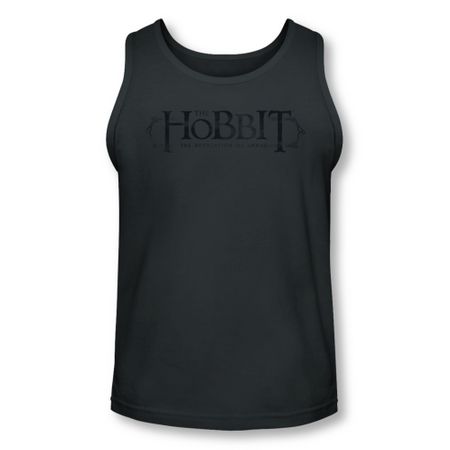 The Hobbit Desolation Of Smaug Tank Top Ornate Logo Charcoal Tanktop
