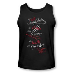 The Hobbit Desolation Of Smaug Tank Top Tail Claws Black Tanktop The Hobbit Desolation Of Smaug Tank Top Tail Claws Black Tanktop