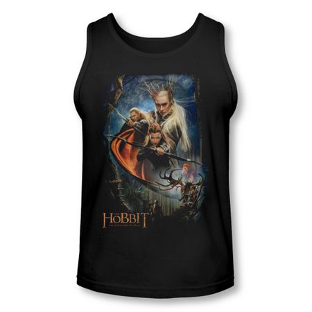 The Hobbit Desolation Of Smaug Tank Top Thranduil's Realm Black Tanktop