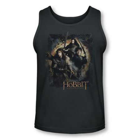 The Hobbit Desolation Of Smaug Tank Top Weapons Drawn Charcoal Tanktop