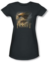 The Hobbit Juniors Shirt Movie Unexpected Journey Eagle Charcoal Tee