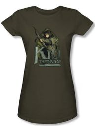 The Hobbit Juniors Shirt Movie Unexpected Journey Kili Green Tee