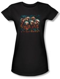 The Hobbit Juniors Shirt Movie Unexpected Journey Misty Goblin Black