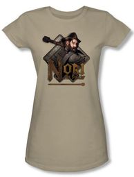 The Hobbit Juniors Shirt Movie Unexpected Journey Nori Green Tee