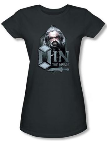 The Hobbit Juniors Shirt Movie Unexpected Journey Oin Charcoal Tee
