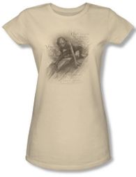 The Hobbit Juniors Shirt Movie Unexpected Journey Riddles Cream Tee