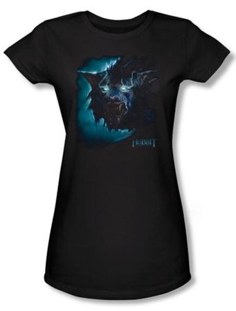 The Hobbit Juniors Shirt Movie Unexpected Journey Warg Black T-Shirt