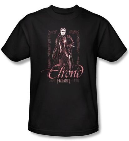 The Hobbit Kids Shirt Movie Unexpected Journey Elrond Black T-shirt