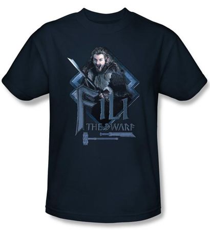 The Hobbit Kids Shirt Movie Unexpected Journey Fili Navy Blue T-shirt