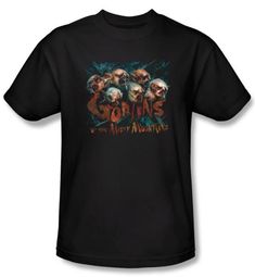 The Hobbit Kids Shirt Movie Unexpected Journey Misty Goblin Black Tee