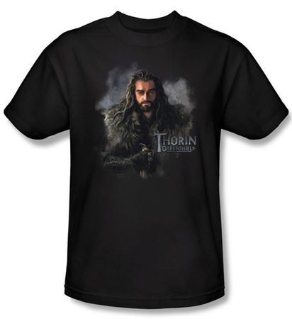 The Hobbit Kids Shirt Movie Unexpected Journey Thorin Black Tee
