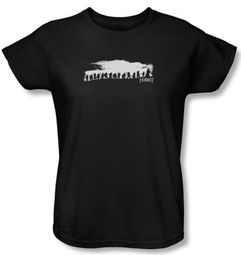 The Hobbit Ladies Shirt Movie Unexpected Journey Company Black Tee