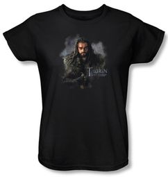 The Hobbit Ladies Shirt Movie Unexpected Journey Thorin Black Tee The Hobbit Ladies Shirt Movie Unexpected Journey Thorin Black Tee