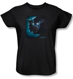 The Hobbit Ladies Shirt Movie Unexpected Journey Warg Black T-Shirt