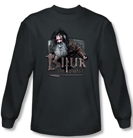 The Hobbit Shirt Movie Unexpected Journey Bifur Charcoal Long Sleeve
