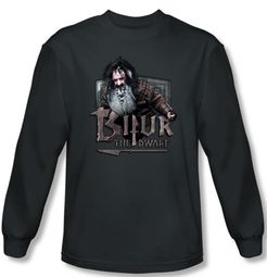 The Hobbit Shirt Movie Unexpected Journey Bifur Charcoal Long Sleeve