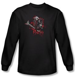 The Hobbit Shirt Movie Unexpected Journey Bolg Black Long Sleeve Tee