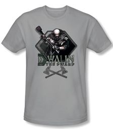 The Hobbit Shirt Movie Unexpected Journey Dwalin Silver Slim Fit Tee