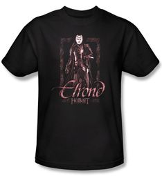 The Hobbit Shirt Movie Unexpected Journey Elrond Adult Black T-shirt