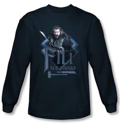 The Hobbit Shirt Movie Unexpected Journey Fili Navy Long Sleeve Tee