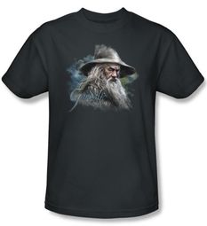 The Hobbit Shirt Movie Unexpected Journey Gandalf Adult Charcoal Tee