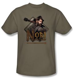 The Hobbit Shirt Movie Unexpected Journey Nori Adult Green T-shirt