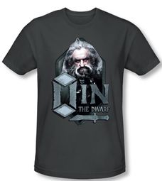 The Hobbit Shirt Movie Unexpected Journey Oin Adult Charcoal T-shirt