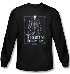 The Hobbit Shirt Movie Unexpected Journey Thorin Black Long Sleeve