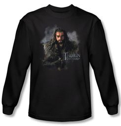 The Hobbit Shirt Movie Unexpected Journey Thorin Black Long Sleeve Tee The Hobbit Shirt Movie Unexpected Journey Thorin Black Long Sleeve Tee
