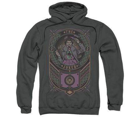 The Joker Hoodie Checkered Charcoal Sweatshirt Hoody