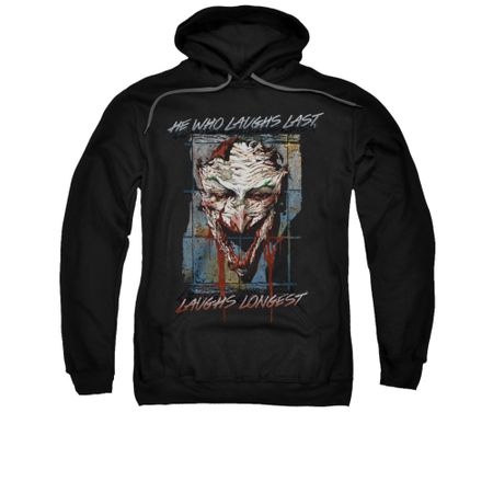 The Joker Hoodie Laughs Longest Black Sweatshirt Hoody