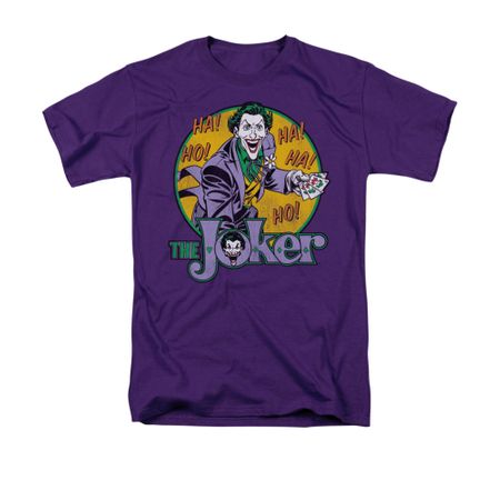 The Joker Shirt Cards Purple T-Shirt