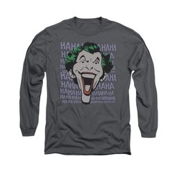 The Joker Shirt HA HA HAAA Long Sleeve Charcoal Tee T-Shirt The Joker Shirt HA HA HAAA Long Sleeve Charcoal Tee T-Shirt