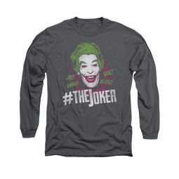 The Joker Shirt #Joker Long Sleeve Charcoal Tee T-Shirt The Joker Shirt #Joker Long Sleeve Charcoal Tee T-Shirt
