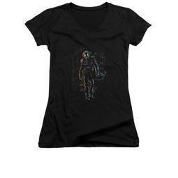 The Joker Shirt Juniors V Neck Joker Leaving Black T-Shirt The Joker Shirt Juniors V Neck Joker Leaving Black T-Shirt