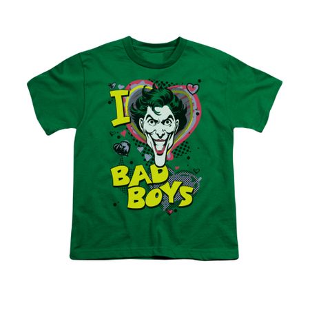 The Joker Shirt Kids Bad Boys Kelly Green T-Shirt