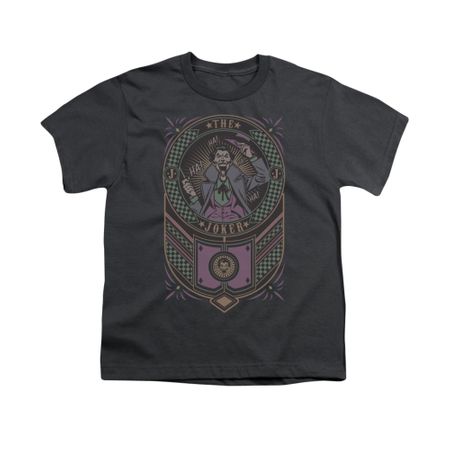 The Joker Shirt Kids Checkered Charcoal T-Shirt