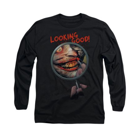 The Joker Shirt Looking Good Long Sleeve Black Tee T-Shirt