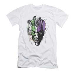 The Joker Shirt Slim Fit Airbush White T-Shirt The Joker Shirt Slim Fit Airbush White T-Shirt